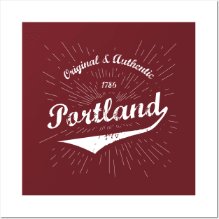 Original Portland, Maine City Shirt Posters and Art